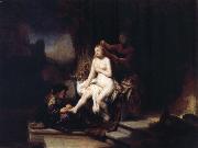 REMBRANDT Harmenszoon van Rijn Bathsheba Bathing oil painting reproduction